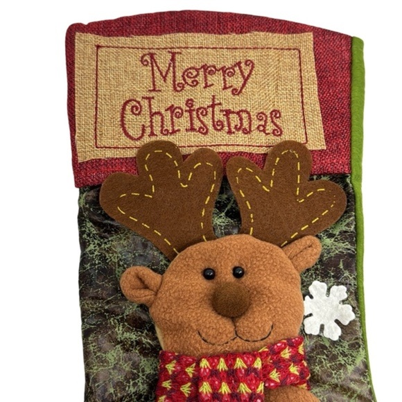 Reindeer‎ Christmas Stocking - Picture 2 of 4